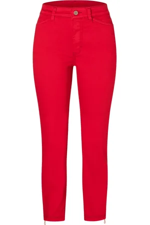 Mac Broeken, Dames, Rood, M, Denim, Dream Chic Denim Jeans