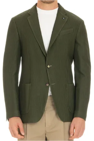 LARDINI Jassen, Heren, Groen, L, Lichtgewicht Liknit Jas