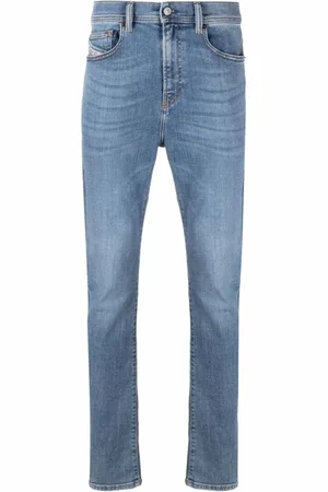 Diesel Jeans, Heren, Blauw, W29 L32, Katoen, Straight Jeans Casual Style