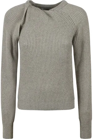Stella McCartney Truien, Dames, Grijs, M, Wol, Shifting Volume Cashmere Knit Jumper