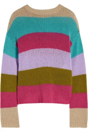 Max Mara Truien, Dames, Veelkleurig, 2Xl, Rondgebreide trui