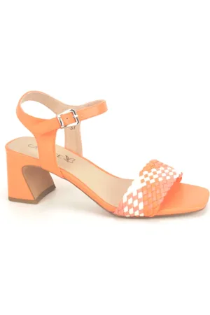 Caprice Schoenen, Dames, Oranje, 40 EU, Oranje Sandaal Combinatie