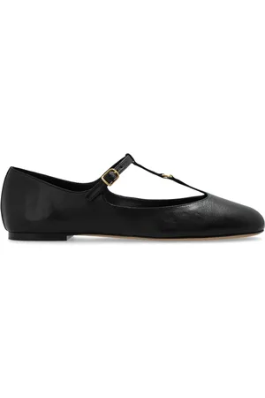 Chloé Schoenen, Dames, Zwart, 35 EU, Leer, Leren ballerina`s Marcie