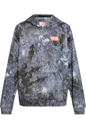 Diesel Sweatshirts & Hoodies, Heren, Grijs, S, Katoen, Hooded Sweatshirt `S-Boxt-Hood-R8`