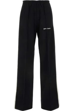 Palm Angels Broeken, Dames, Zwart, M, Polyester, Stijlvolle Zwarte Polyester Joggers