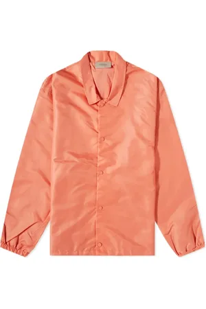 FEAR OF GOD Jassen, Heren, Oranje, M, Katoen, Logo Coaches Jacket