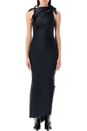 COPERNI Kleedjes, Dames, Zwart, M, Asymmetrische Bloemenjurk