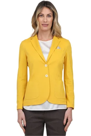Circolo Jassen, Dames, Geel, L, Stijlvolle Blazer