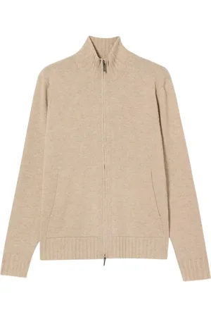Brooks Brothers Truien, Heren, , S, Wol, Wollen-Cashmere Sweater met Rits