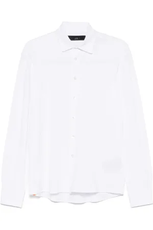 RRD Overhemden, Heren, Wit, S, Witte Button-Up Overhemd Lange Mouwen