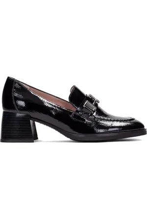 Hispanitas Schoenen, Dames, Zwart, 40 EU, Leer, Dames Loafer Schoen