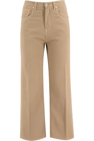 FEDELI Broeken, Dames, , XS, Katoen, Wijde broek