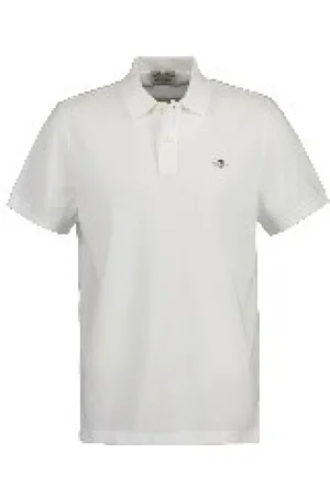 GANT Tops, Heren, Wit, XL, Klassiek poloshirt