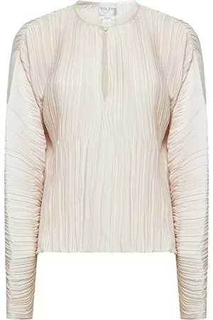 FORTE FORTE Blouses & Shirts, Dames, Wit, M, Polyester, Elegante Blouse