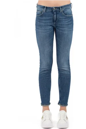 Dondup Jeans, Dames, Blauw, W28, Katoen, Stijlvolle Skinny Jeans