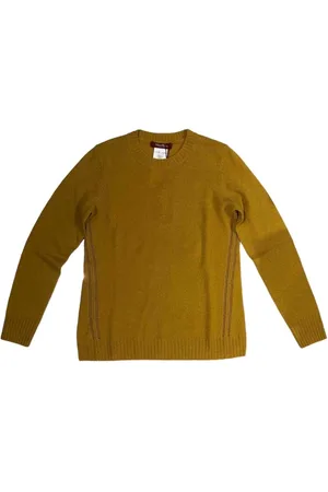 Max Mara Truien, Dames, Geel, M, Pure Cashmere Gebreide Trui