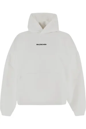 Balenciaga Sweatshirts & Hoodies, Dames, Wit, S, Logo Sweatshirt