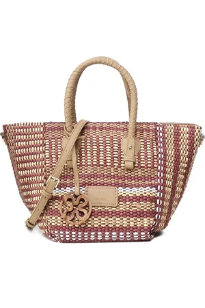 V°73 Tassen, Dames, Veelkleurig, ONE Size, Rode Winkel Tas met Logopatch