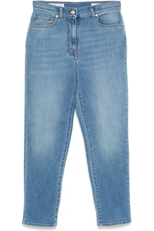 PESERICO SIGN Jeans, Dames, Blauw, XS, Blauwe Broek