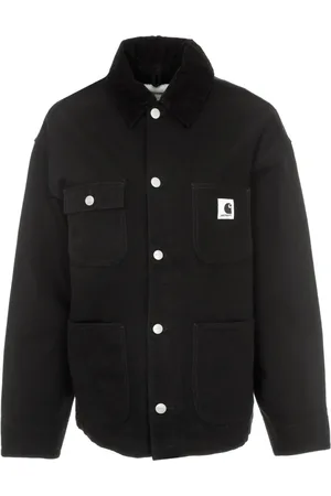 Carhartt Jassen, Heren, Zwart, S, Katoen, Michigan Lightweight Canvas Jacket