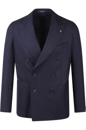 TAGLIATORE Jassen, Heren, Blauw, 2Xl, Wol, Dubbelborstig jasje