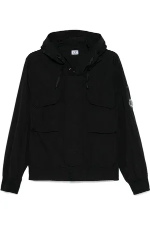 C.P. Company Jassen, Heren, Zwart, M, Chrome-R Lens Hooded Jacket