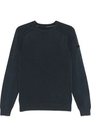 RRD Truien, Heren, Blauw, M, Navy Ribbed Sweater
