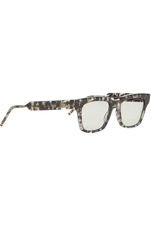 Thom Browne Accessoires, unisex, Bruin, ONE Size, Vierkante Zonnebril