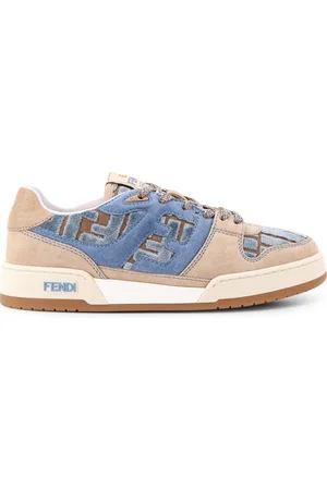 Fendi Schoenen, Dames, Veelkleurig, 36 EU, Suède, Suède Sneakers met FF Inzetten