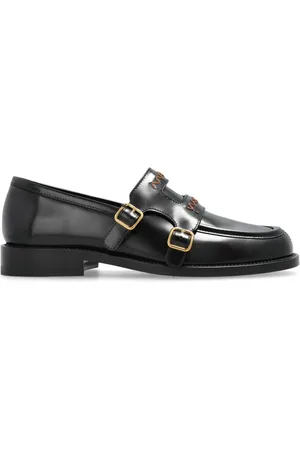 Marni Schoenen, Dames, Zwart, 40 EU, Leer, Leren Loafers
