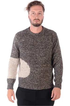 D.A. Daniele Alessandrini Truien, Heren, Grijs, L, Katoen, Sweatshirts