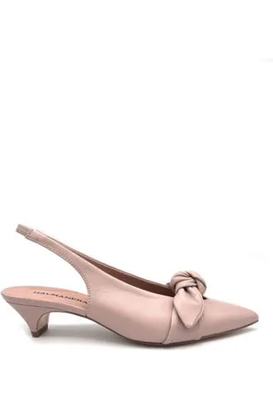 HALMANERA Schoenen, Dames, , 36 EU, Leer, Elastische Hiel Leren Slingback met Strik