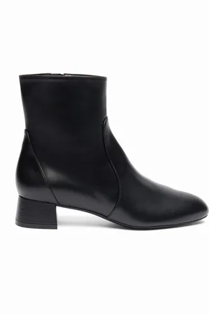 Stuart Weitzman Schoenen, Dames, Zwart, 37 EU, Leer, Vivienne 35mm Laarzen