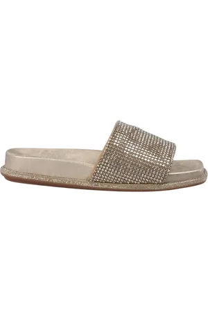 Alma en Pena Schoenen, Dames, Geel, 41 EU, Sandaal met gewatteerde band