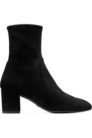 Stuart Weitzman Schoenen, Dames, Zwart, 36 EU, Leer, Yuliana 60 Mid-Calf Laars met Hak