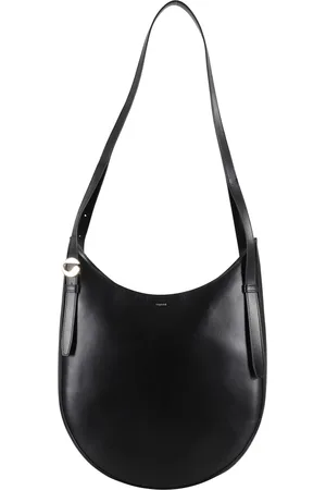 COPERNI Tassen, Dames, Zwart, ONE Size, Leer, Zwarte leren Hobo Riemtas