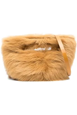 The Attico Tassen, Dames, Bruin, ONE Size, Leer, Caramel Mini Bag