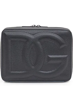 Dolce & Gabbana Tassen, Heren, Grijs, ONE Size, Leer, Schoudertas Crossbody Tracolla Stijl