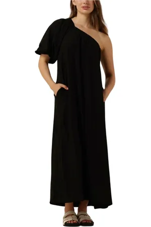 Co`Couture Kleedjes, Dames, Zwart, XS, Asym Puff Dress Hera