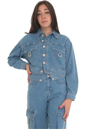Liu Jo Jassen, Dames, Blauw, L, Katoen, Kort Harrington Jack