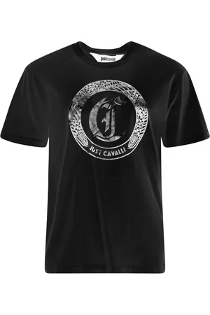 Roberto Cavalli Tops, Heren, Zwart, L, T-shirts en Polos Zwart