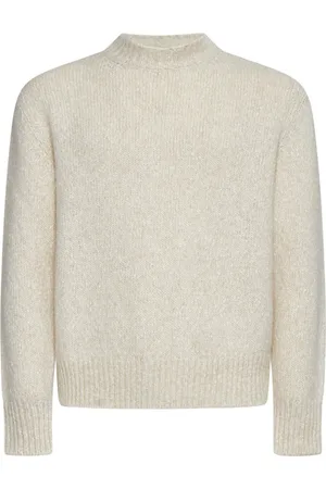 LARDINI Truien, Heren, Wit, S, Katoen, Witte Trui