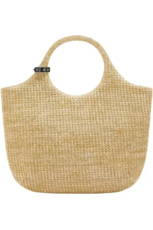 Courrèges Tassen, Dames, , ONE Size, Raphia Handtas Fashion Luxe