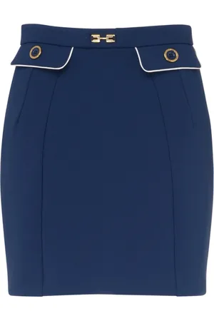 Elisabetta Franchi Rokken, Dames, Blauw, L, Polyester, Ocean Rok