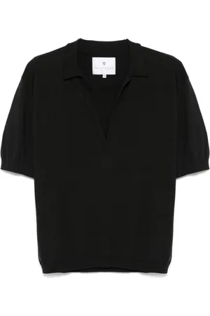 Seven Gauge Truien, Heren, Zwart, 2Xl, Zwarte Polokraag Trui