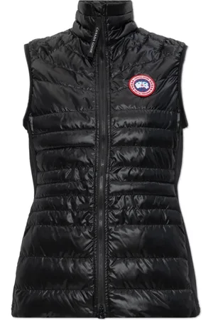 Canada Goose Jassen, Dames, Zwart, M, Leer, Donsvest