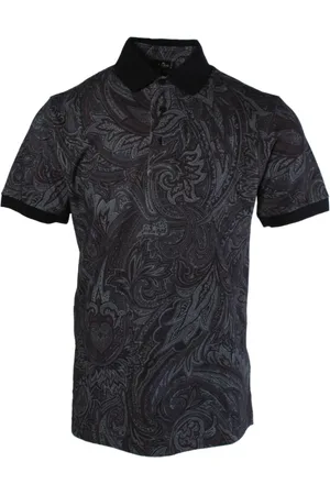 Etro Tops, Heren, Blauw, L, Katoen, Polo Shirt