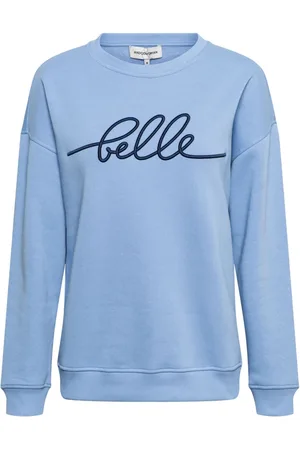 &Co Woman Sweatshirts & Hoodies, Dames, Blauw, XL, Katoen, Sweater Sunya