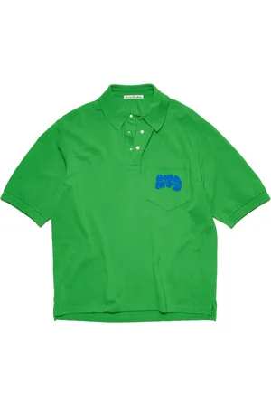 Acne Studios Tops, Heren, Groen, S, Katoen, Polo Shirt