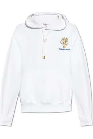 Casablanca Sweatshirts & Hoodies, Heren, Wit, XL, Katoen, Hoodie